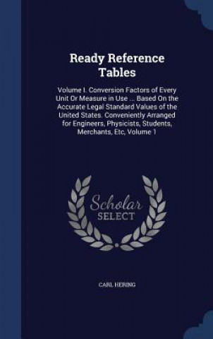 Knjiga Ready Reference Tables CARL HERING