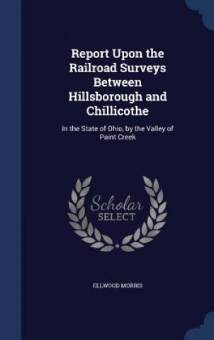 Kniha Report Upon the Railroad Surveys Between Hillsborough and Chillicothe ELLWOOD MORRIS
