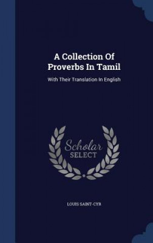 Kniha Collection of Proverbs in Tamil LOUIS SAINT-CYR