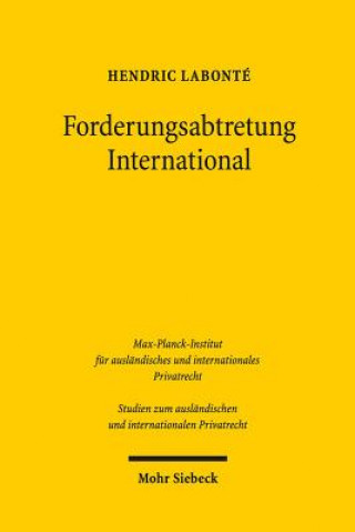 Książka Forderungsabtretung International Hendric Labonté