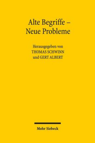 Könyv Alte Begriffe - Neue Probleme Thomas Schwinn