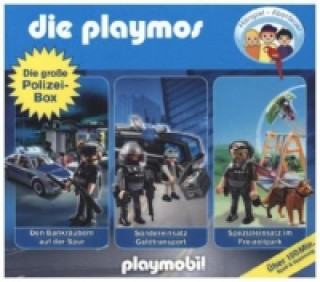 Hanganyagok Die Playmos - Die große Polizisten-Box, 3 Audio-CDs 