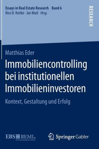 Carte Immobiliencontrolling Bei Institutionellen Immobilieninvestoren Matthias Eder