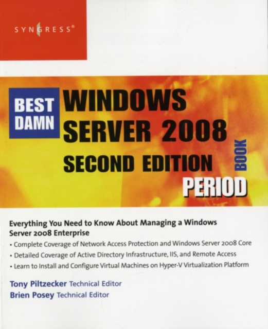 E-kniha Best Damn Windows Server 2008 Book Period Anthony Piltzecker