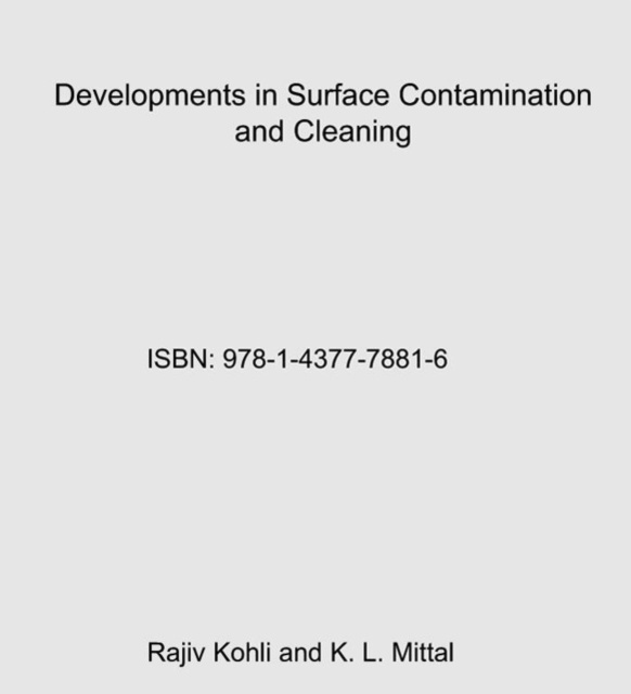 E-book Developments in Surface Contamination and Cleaning - Vol 5 Rajiv Kohli