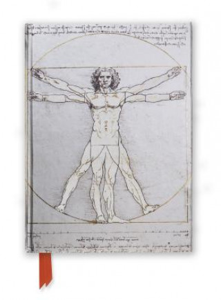 Naptár/Határidőnapló Da Vinci: Vitruvian Man (Foiled Journal) 