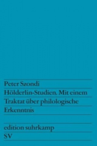 Βιβλίο Hölderlin-Studien Peter Szondi