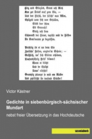 Livre Gedichte in siebenbürgisch-sächsischer Mundart Victor Kästner