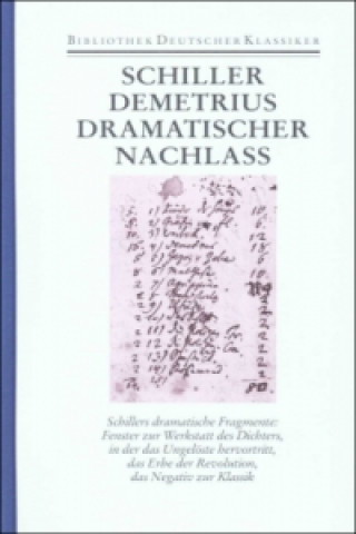 Книга Demetrius, Dramatischer Nachlaß Friedrich Schiller