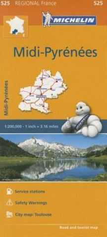 Materiale tipărite Midi-Pyrenees - Michelin Regional Map 525 Michelin Travel & Lifestyle