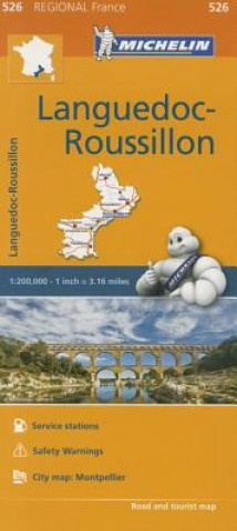 Tlačovina Languedoc-Roussillon - Michelin Regional Map 526 Michelin Travel & Lifestyle