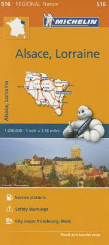 Printed items Alsace Lorraine - Michelin Regional Map 516 Michelin Travel & Lifestyle