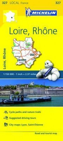 Tiskovina Loire, Rhone - Michelin Local Map 327 