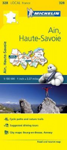 Tiskanica Ain, Haute-Savoie - Michelin Local Map 328 