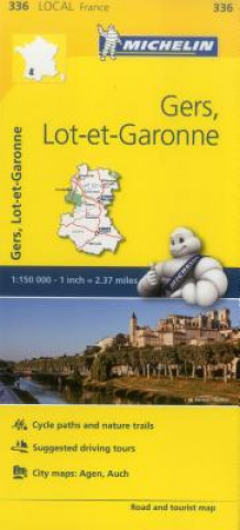 Materiale tipărite Gers, Lot-et-Garonne - Michelin Local Map 336 