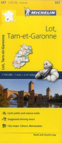 Tiskanica Lot, Tarn-et-Garonne - Michelin Local Map 337 