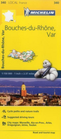 Materiale tipărite Bouches-du-Rhone, Var - Michelin Local Map 340 