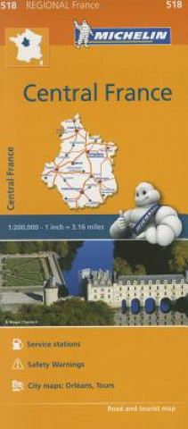 Materiale tipărite Centre - Michelin Regional Map 518 Michelin Travel & Lifestyle