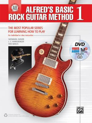 Kniha ALFREDS BASIC ROCK GUITAR METHOD BK DVD Nathaniel Gunod