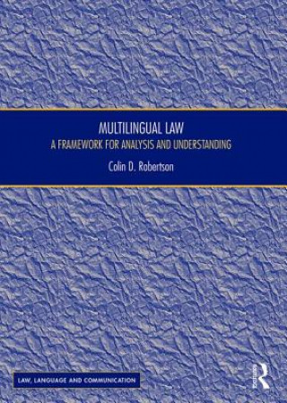 Boek Multilingual Law Mr. Colin D. Robertson