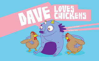 Book Dave Loves Chickens Carlos Patino