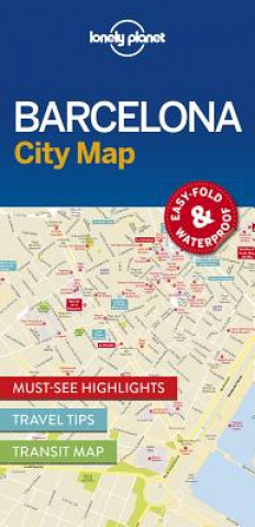 Tiskanica Lonely Planet Barcelona City Map Lonely Planet