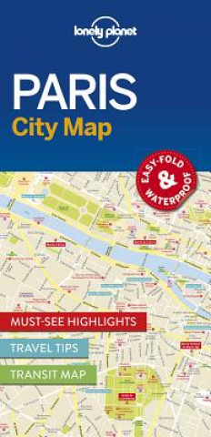 Tiskovina Lonely Planet Paris City Map Lonely Planet Publications