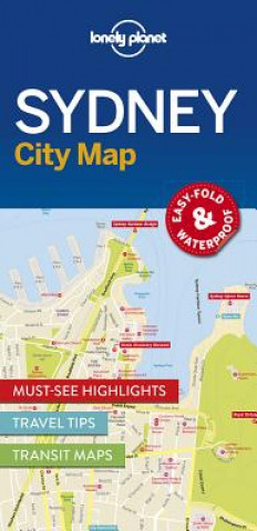 Tlačovina Lonely Planet Sydney City Map Lonely Planet Publications