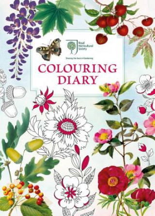 Kniha RHS Colouring Diary Royal Horticultural Society
