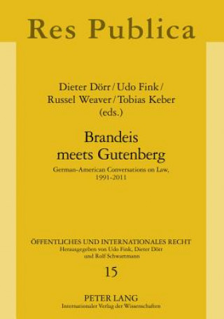 Kniha Brandeis meets Gutenberg Dieter Dörr
