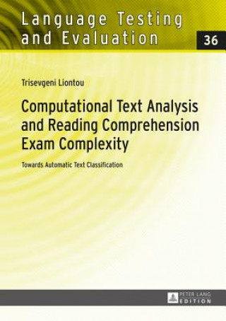 Knjiga Computational Text Analysis and Reading Comprehension Exam Complexity Trisevgeni Liontou