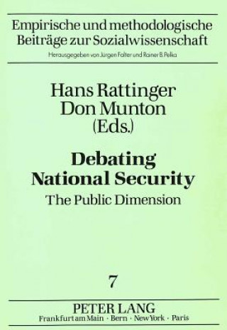 Knjiga Debating National Security Hans Rattinger