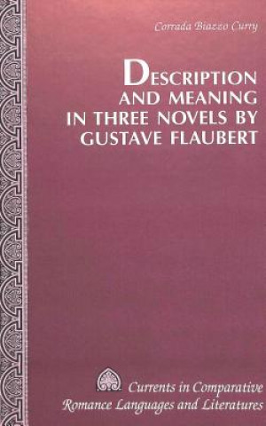 Libro Description and Meaning in Three Novels by Gustave Flaubert Corrada Biazzo Curry