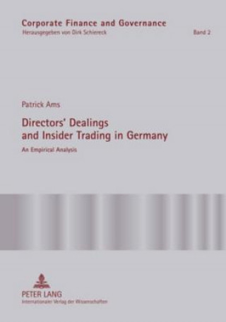 Buch Directors' Dealings and Insider Trading in Germany Patrick Ams