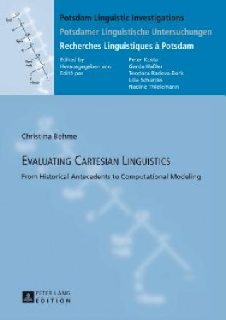 Kniha Evaluating Cartesian Linguistics Christina Behme