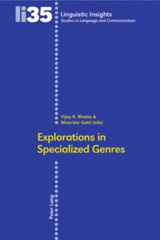 Βιβλίο Explorations in Specialized Genres Vijay K. Bhatia