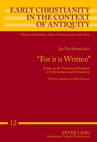 Kniha "For it is Written" Jan Dochhorn