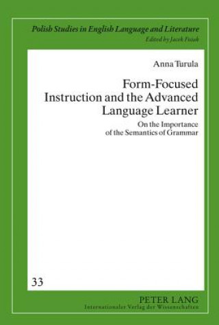 Kniha Form-Focused Instruction and the Advanced Language Learner Anna Turula