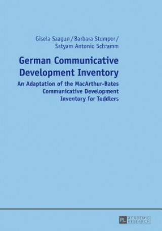 Kniha German Communicative Development Inventory Gisela Szagun