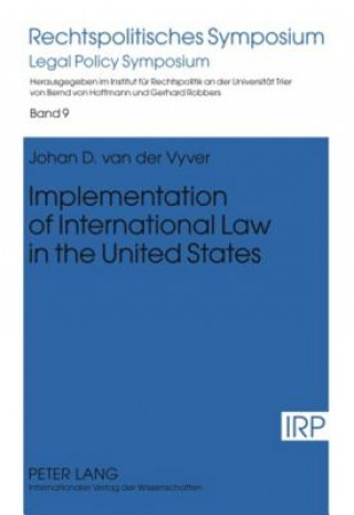 Kniha Implementation of International Law in the United States Johan D. Vyver