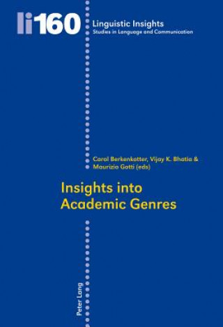 Kniha Insights into Academic Genres Carol Berkenkotter
