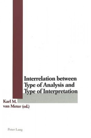 Knjiga Interrelation between Type of Analysis and Type of Interpretation Karl M. van Meter