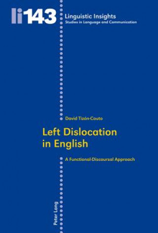 Kniha Left Dislocation in English David Tizon-Couto