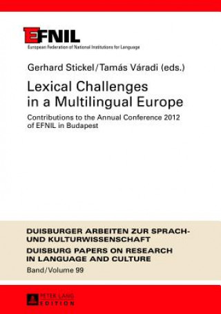 Könyv Lexical Challenges in a Multilingual Europe Gerhard Stickel