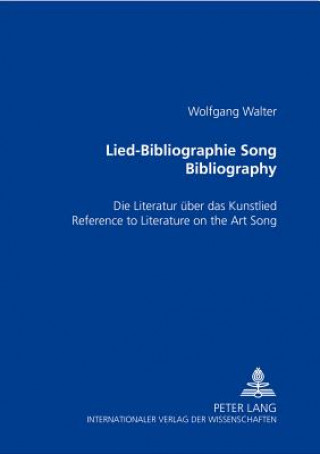 Book Lied-Bibliographie Song Bibliography Wolfgang Walter