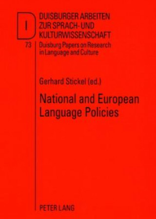 Könyv National and European Language Policies Gerhard Stickel