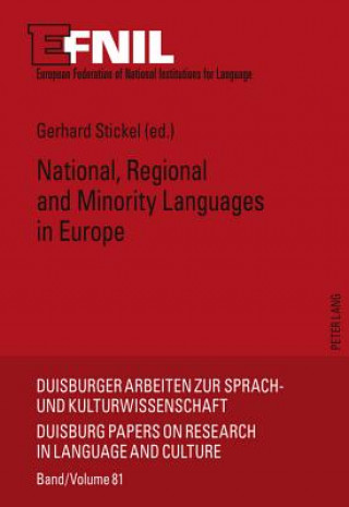 Książka National, Regional and Minority Languages in Europe Gerhard Stickel