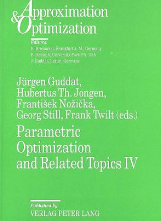 Kniha Parametric Optimization and Related Topics Jürgen Guddat