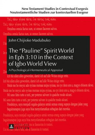 Книга "Pauline" Spirit World in Eph 3:10 in the Context of Igbo World View John Chijioke Madubuko