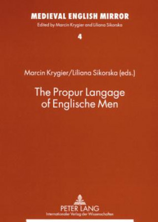 Kniha Propur Langage of Englische Men Marcin Krygier